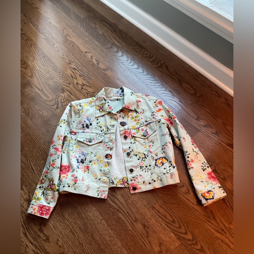 Alice + Olivia Sage  Floral Jacket